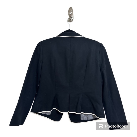 Worthington Black Jacket with White Trim - Picture 2 of 3
